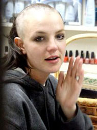 Britney head picture shaved